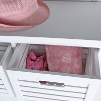 Wandregal cremeweiß Wandgarderobe 75cm Wandschrank Vintage