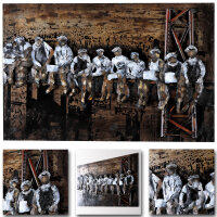 Metallbild Worker 60x40cm Wandbild 3D-Bild Metall Relief...