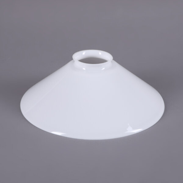 Schusterschirm opal weiß glänzend Ø=200 Lampenglas Ersatglas Vestaschirm Schusterglas