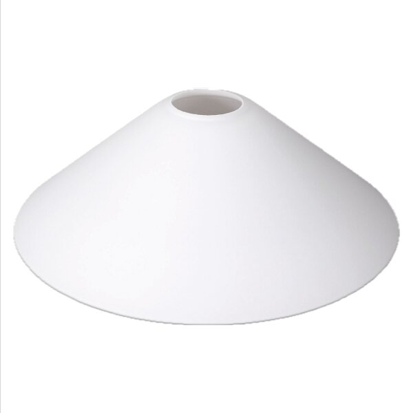 Schusterschirm Vestaschirm weiß matt Ø 250mm Lampenglas Ersatzglas