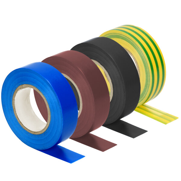 Produktbild von NEU 10er SET Isolierband-Rollen – Wasserdicht, Stark Haftend, 19mm X 20m, Weiß – Perfekt Zum Basteln