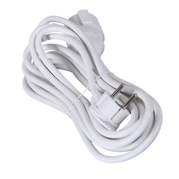 VELAMP Flachstecker 90° Weiß Matt | 1 Einheit | Einfacher Stecker Für Elektroinstallation