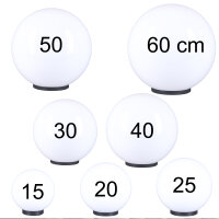 Kugelleuchte inkl. 3m Anschlußkabel Ø 40cm Kugellampe Gartenleuchte Aussenleuchte