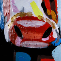 Wandbild Metallbild "Kuh" 3D Effekt B=80xH=80 cmT6cm