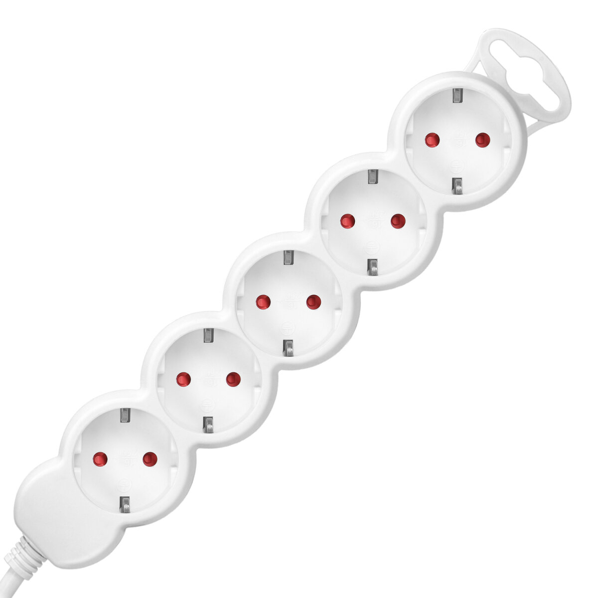 Silver Electronics Steckdosenleiste Mit Schalter – 5 Steckdosen, 1,5 M Kabel, Weiß, Kinderschutz (3680 W)