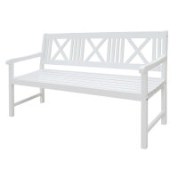 Gartenbank Holzbank Terrassenbank 3-Sitzer Eukalyptus...