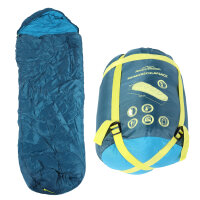 Mumienschlafsack und Deckenschlafsack in verschiedenen Farben