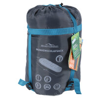 Mumienschlafsack und Deckenschlafsack in verschiedenen Farben