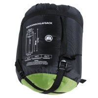 Mumienschlafsack und Deckenschlafsack in verschiedenen Farben