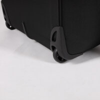 Kofferset Reisekoffer 2er Set Stoff mit 2 Rollen Schwarz