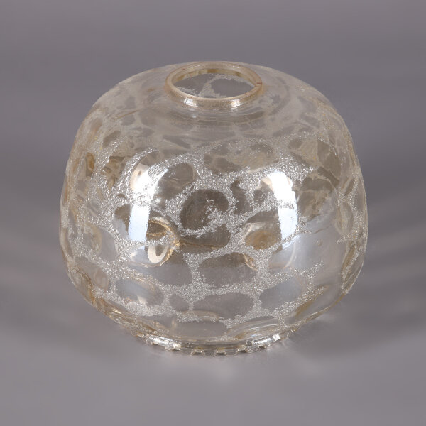 Lampenglas Strukturglas Antik, Ø 160 Mm, Höhe 140 Mm, Für E27 Fassung – Gebraust, Leicht Bräunlich, Ca. 760 G, Für Pendel- & Hängeleuchten