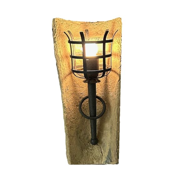 Wandleuchte Dachziegelleuchte Wandfackel Wandlampe 230V rostoptik