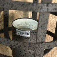 Wandleuchte Dachziegelleuchte Wandfackel Wandlampe 230V rostoptik