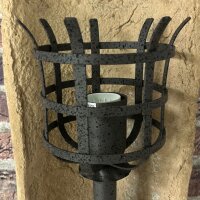 Wandleuchte Dachziegelleuchte Wandfackel Wandlampe 230V rostoptik