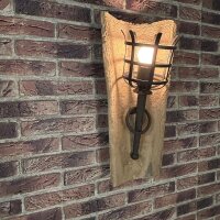 Wandleuchte Dachziegelleuchte Wandfackel Wandlampe 230V rostoptik