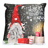 Dekokissen Weihnachtsdeko mit LED-Licht  Laterne