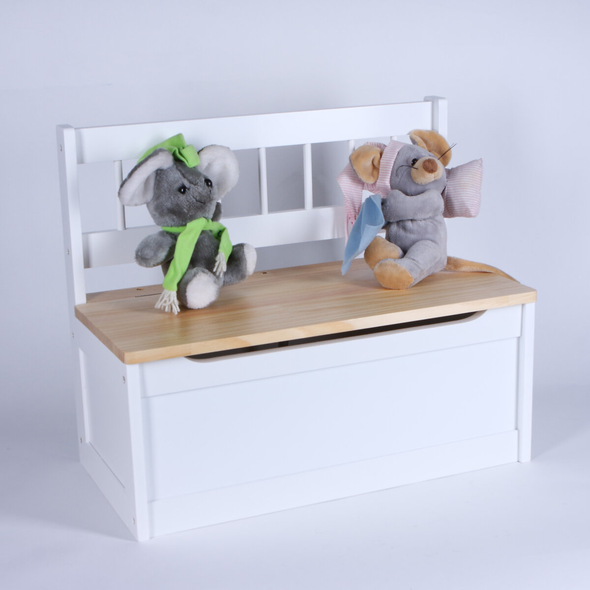 Kindersitztruhe Truhenbank weiß 60cm, 49,49 €
