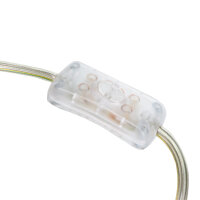 Anschlussleitung transparent 3x0,75m²  mit Stecker und Schalter