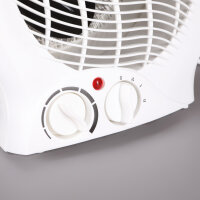 Elektrischer Heizlüfter Heizstrahler 1000W / 2000W Weiß