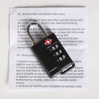 TSA Zahlenschloss, Kofferschloss 3er Set