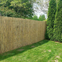 Schilfmatte Sichtschutzmatte Schilfrohrmatte 600x60cm