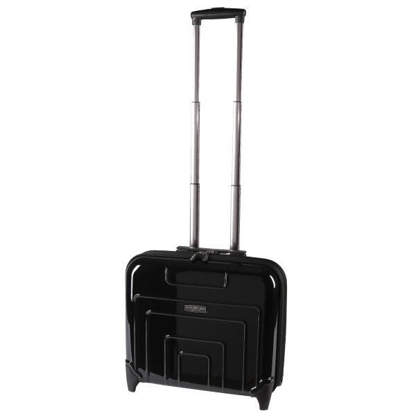 Hartschalenkoffer Business Koffer Trolley Schwarz glänzend