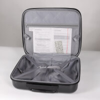Hartschalenkoffer Business Koffer Trolley Schwarz glänzend