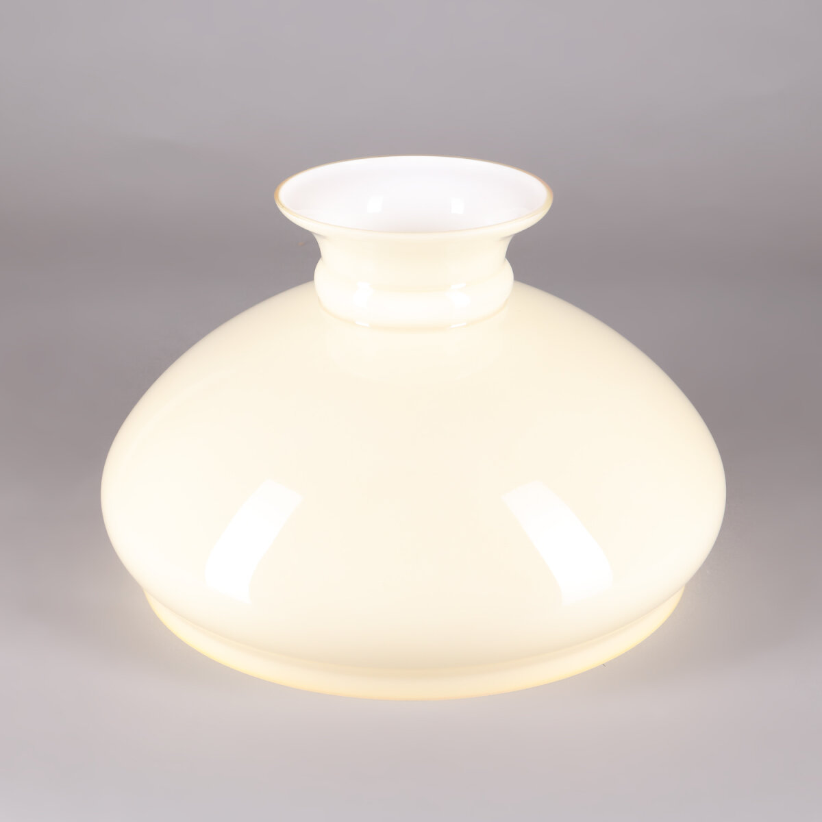 Lampenglas Ersatzglas Für Petroleumlampen – 189 Mm Einbaumaß, Weiß Glänzend, Opalglas, E27, Für Tisch- & Wandleuchten