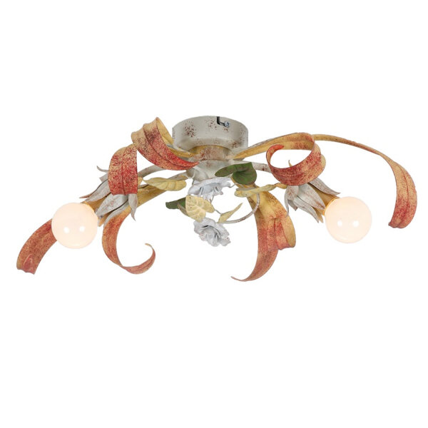 Deckenleuchte Deckenlampe Florentiner 2xE14 handgefertigt exkl.Leuchtmittel