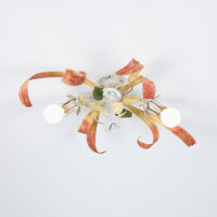 Deckenleuchte Deckenlampe Florentiner 2xE14 handgefertigt exkl.Leuchtmittel