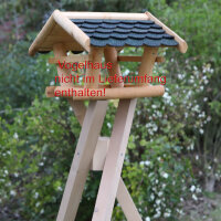 Vogelhausständer Dreibein Ständer Holz Gestell 102cm