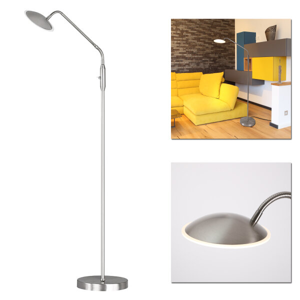 Stehlampe Stehleuchte Orta Wofi 3446.01.54.7000 Dimmbar Chrom