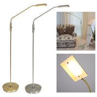 LED Stehlampe Cory Wofi 3321.01.32.6000 Dimmbar LED 8W Nickel Messing