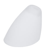 Schutenglas weiß Lampenglas Leuchtenglas Opalglas Tulpenform Ersatzglas