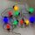Lichterkette 10x0,48W LED 24V bunt Partybeleuchtung Gartenbeleuchtung