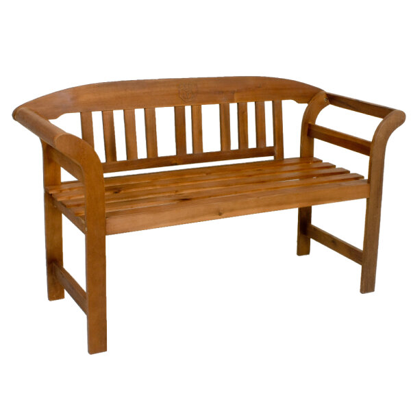 Gartenbank Holz 2-Sitzer Eukalyptus geölt Holzbank Gartenmöbel massiv Bank 130cm