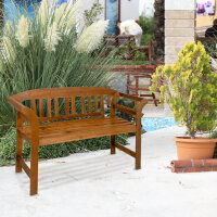 Gartenbank Holz 2-Sitzer Eukalyptus geölt Holzbank...