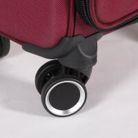 Reisekoffer Reisetrolley Stoffkoffer Koffer rot Weichgepäck Größe L