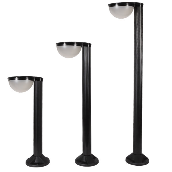 Wegeleuchte Gartenleuchte Aussenleuchte Wegelampe schwarz Höhe 54,5 -104,5cm