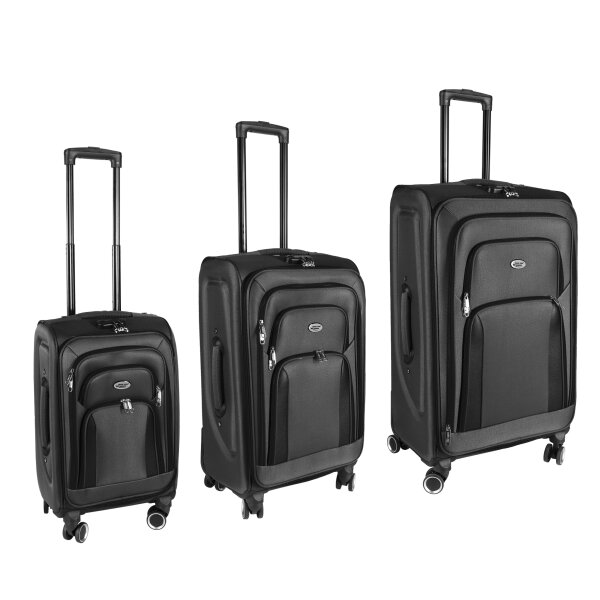 Isar Gear Reisekoffer Mittelgroß – 60x40x20 Cm, 48 Liter, 4,3 Kg, Mit Rollen & Teleskopgriff
