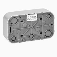 Aufputz Steckdose Weiß 2-fach Wandsteckdose Mehrfachsteckdose