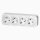 Aufputz Steckdose Weiß 4-fach Wandsteckdose Mehrfachsteckdose