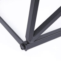 Brennholzregal Stapelregal Design Stern schwarz 2er Set