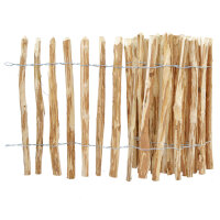 Staketenzaun Haselnusszaun 5m 50-120cm Höhe, Naturzaun Holzzaun Teichumrandung
