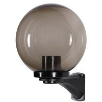 Wandleuchte Außenlampe Kugel Rauchglas u....
