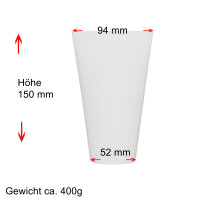 Lampenglas Ersatzglas Leuchtenglas Höhe 150mm...