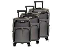 Reisekoffer Mykonos – Leicht, robust & sicher, Softshell-Koffer mit TSA-Schloss, 360° Rollen