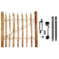 Zauntor Komplettset 120cm Höhe Gartentor Holzpforte