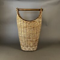 Toilettenpapierhalter Korb Aufbewahrungskorb m.Schriftzug Naturrattan