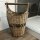 Toilettenpapierhalter Korb Aufbewahrungskorb m.Schriftzug Naturrattan